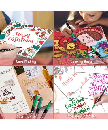 24 Dual Brush Markers for Adult Coloring Books - Fine Point Pens for Art School & Office Supplies - Buy Online on GoSupps.com