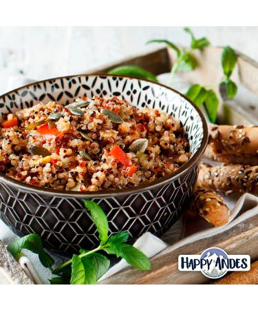 Happy Andes Tri-Color Quinoa: Non-GMO Gluten-Free Whole Grain Rice Substitute - 48 Oz - Buy Online on GoSupps.com