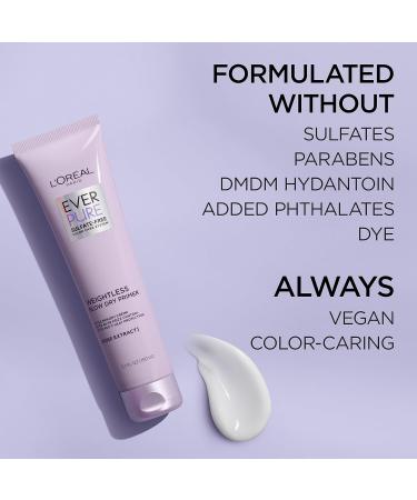 L Or al Paris Blow Dry Primer for 48 HR Frizz Control Sulfate Free EverPure 5.1 fl oz Rose 5.1 Fl Oz (Pack of 1) - Buy Online on GoSupps.com