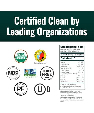 Natural Force Grass Fed Organic Whey Protein Powder Vanilla Flavor 16 oz Pure Organic Bone Broth Protein Powder 10.8 oz - Buy Online on GoSupps.com