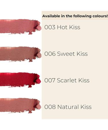 Gosh Kiss Me Matt Lips Lipstick - Vegan Long-Lasting Matte Color Moisturizing Perfume-Free - 006 Sweet Kiss - 1 Piece - Buy Online on GoSupps.com