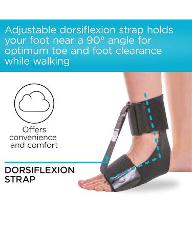 Buy BraceAbility Foot Drop Brace - Ankle Orthosis Sock for Kids & Adults | Supports CMT Nerve Injury Stroke Relief | Size S/M - International Shipping - Buy Online on GoSupps.com