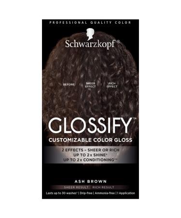 Schwarzkopf Glossify Customizable Color Gloss  Ash Brown Cool Brown 4.76 Fl Oz (Pack of 1) - Buy Online on GoSupps.com
