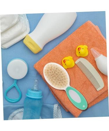 TOYANDONA 2pcs Baby Hair Brush and Comb Set - Wooden Hair Brush for Infants, Toddlers, and Children - Soft Bristles - Green Medium - Buy Online on GoSupps.com