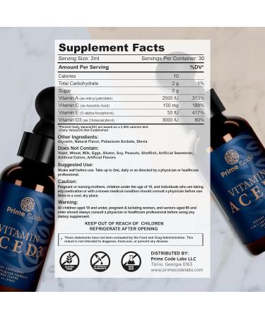 Prime Code Iron Gummies for Women & Men with Vitamin B12 Liquid Vitamin B1 Drops with Vitamin B3 B6 & B12 Liquid Vitamin A Supplement for Women & Men with Vitamin C E and D3 - Buy Online on GoSupps.com