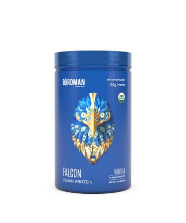 Birdman Falcon Protein | Premier Vegan Non Whey Protein, Sports, Keto Friendly, Kosher, Gluten Free, Plant Based, Non-Dairy | Vanilla Flavor - 21 Servings - 1.38 lb Vanilla 1.38 Pound (Pack of 1)