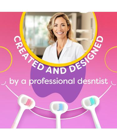 Extra Soft Toddler Toothbrush with 10 000 Bristles - Toothhugger 3-Page Design for Ages 1-4 | Best Baby Toothbrush for Gentle Cleaning - Buy Online on GoSupps.com