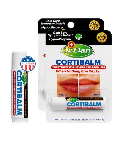 Dr. Dan's Cortibalm- 2 Pack- for Severe Chapped Lips and Cold Sore Relief - Buy Online on GoSupps.com