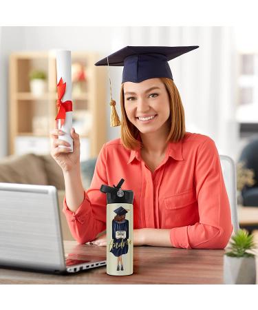 Graduation Gifts for Her  Personalized Water Bottle for Women - 14 or 20 Oz - Custom Hair Styles  Hood & Skin Color - Custom Graduation Gift w/ Name & Text  High School  College  Class of 2022 Gifts GRADUATION WATER BOTTLE - Buy Online on GoSupps.com