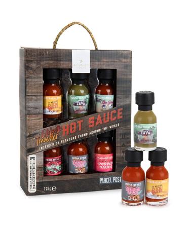 Thoughtfully Chili Sauce Tasting Set - 6 Gourmet Hot Sauces Gift Set (21g Each) - International Flavor Experience - Buy Online on GoSupps.com