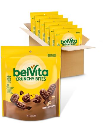 belVita Bite Size Snacks Chocolate Crunchy Bites 6-5 oz Bags Chocolate Bite-sized