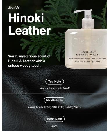Pleuvoir Hand Wash Hinoki Leather - Hydrating Liquid Hand Soap - Mysterious Cypress Forest Leather Scent - Moisturizing with Hyaluronic Acid Ceramides - Vegan K-Beauty 10 fl.oz Cypress Forest and Leather - Buy Online on GoSupps.com