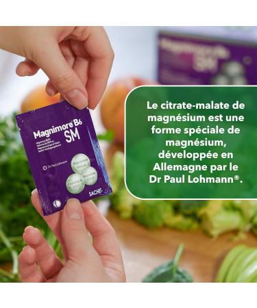  Magnimore B6 SM - Magnesium Citrate Malate with Active Vitamin B6 (P5P) - For Energy Muscle Recovery Nervous Health & Vitality - 30 Sachets - Buy Online on GoSupps.com