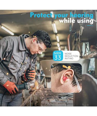 10 Pairs of Reusable Noise Cancelling Ear Plugs for Sleep Concerts Travel & Work - 33dB NRR Soft Style in 9 Colors - Buy Online on GoSupps.com