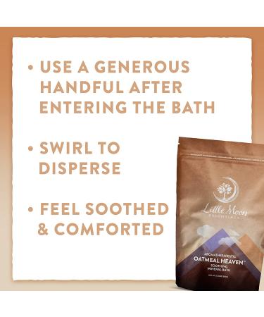 Little Moon Essentials Oatmeal Heaven Soothing Mineral Bath - 13.5 oz - Relax & Soothe Skin - Buy Online on GoSupps.com