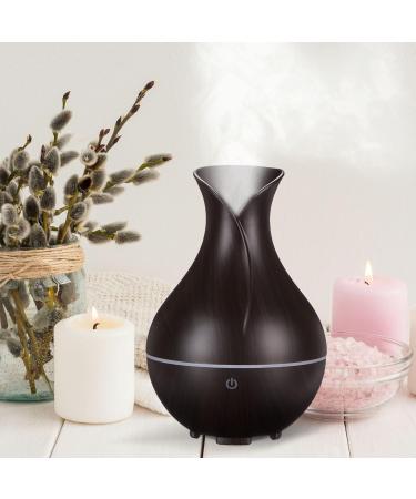 Sixtol Bloom Aroma Diffuser 200ml | Ultrasound Air Humidifier for Home Bedroom & Office | Aromatherapy & Essential Oils (Dark Wood) - Buy Online on GoSupps.com