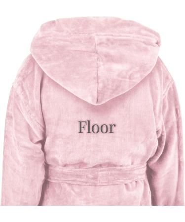Personalized Children's Bathrobe - Custom Embroidered White Robe for Kids 134-140 - Yoursurprise Soft Ferry Rosa - Buy Online on GoSupps.com