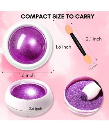 Makartt Mirror Chrome Nail Powder Set - 10 Colors Metallic Pigment with Sticks for Gel Nails - Nail Decoration Kit for Mirror Effect - Buy Online on GoSupps.com
