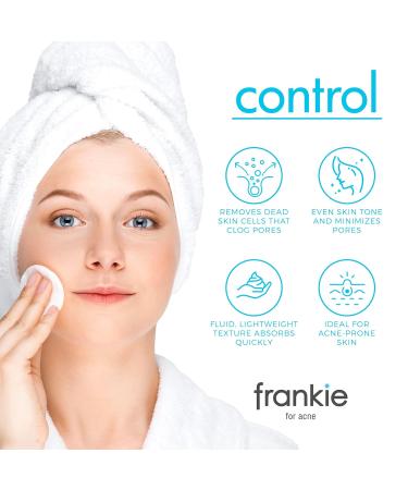 Frankie Acne Pore Refining Salicylic Acid Exfoliant - AHA BHA Liquid for Oily Skin - Organic Tea Tree Oil - Reduce Oily Face & Shrink Pores 4 Oz/120ml - Buy Online on GoSupps.com
