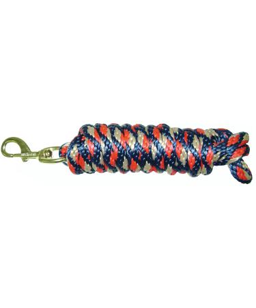 Hamilton Poly Leash with Snap Hook Striped/Red
