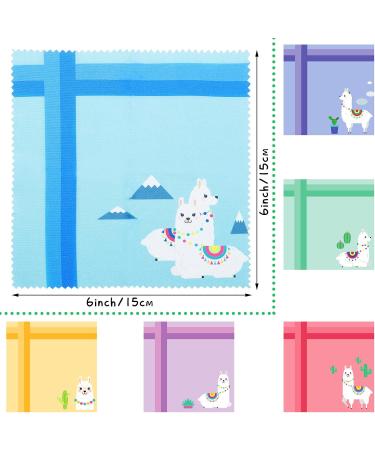 Buy 18-Piece Cute Llama & Alpaca Microfiber Glasses Cleaning Cloth Set | Multi-Color Lens Cleaner & Reusable Wipes for Eyeglasses & Sunglasses - International Shipping Available - Buy Online on GoSupps.com