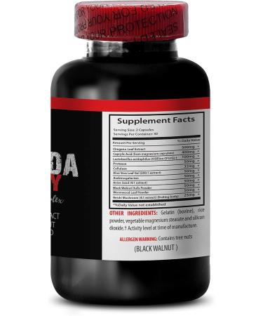 Cellulase digestive system - CANDIDA AWAY COMPLEX - Protease digestive support for women Oregano Extract candida support Wormwood digestive support Caprylic Acid 1 Bottle 60 Capsules - Buy Online on GoSupps.com