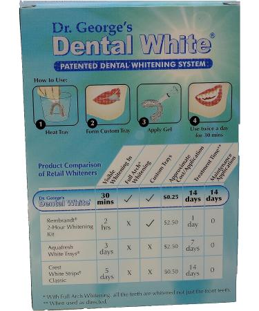 Dr. George's Dental White Kit - Professional Teeth Whitening Solution - Buy Online on GoSupps.com