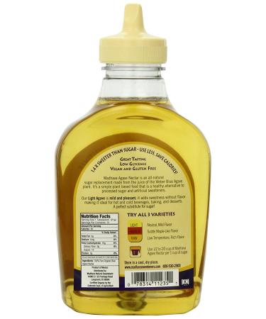 Organic Golden Light Blue Agave Sweetener - Madhava Natural, 23.5 oz (667 g) - Buy Online on GoSupps.com