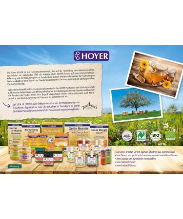 Organic Hoyer Fennel & Thyme Honey Syrup - Soothes Cough & Hoarseness - 250g Dispenser - Buy Online on GoSupps.com