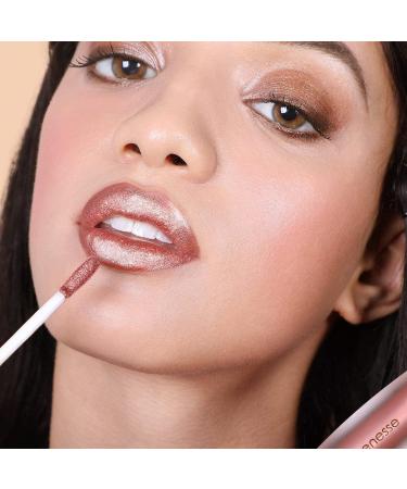 Mirenesse Metallic Matte 12hr Liquid Lip | Hydrating Long-Lasting Lipstick with Vitamins C & E | Toxin-Free | 2 Dazzle 0.15 oz - Buy Online on GoSupps.com
