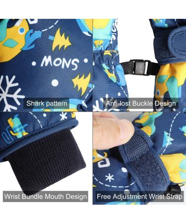 Chanurae Children's Winter Cycling Gloves - Waterproof Ski Gloves for Kids Aged 4-9 | Windproof Thermo Gloves for Skiing & Cycling - Violet - Buy Online on GoSupps.com