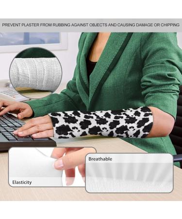 Shop Cow Print Arm Cast Cover - Removable & Washable Elastic Sleeve for Comfort | International Shipping Available - Buy Online on GoSupps.com