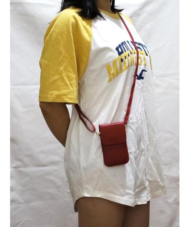 Buy Red Single Shoulder Pouch with Clear Window for Tandem t:Slim X2 Insulin Pump - International Shipping Available - Buy Online on GoSupps.com