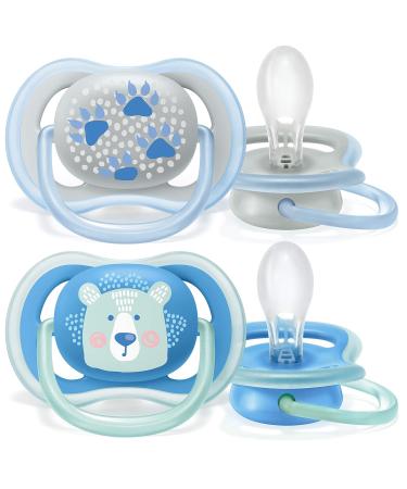 Philips Avent Ultra Air Pacifier 6-18 Months | Bear/Paw Design | 4-Pack SCF085/09 - Comfort & Style for Your Baby - Buy Online on GoSupps.com