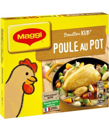 Maggi Bouillon KUB Poule au Pot (15 cubes) -150g - Lot de 3