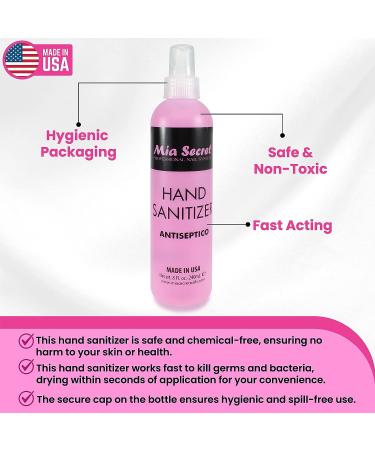 Mia Secret Professional Nail System Hand Sanitizer Antiseptic 8oz - Buy Online Now! - Buy Online on GoSupps.com