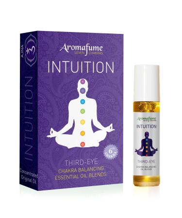 Third Eye Chakra Essential Oil Roll-On Blend by Aromafume | 10ml/0.33 fl oz | Ajna | Aromatherapy Oils for Chakra Balance | Rose & Juniper Extracts | Amethyst Incense for Meditation Yoga Reiki