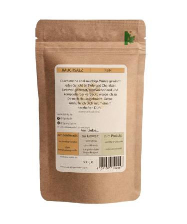 Spintz Hickory Smoke Salt 500g - Plastic-Free Packaging Ideal for Vegan Nutrition Intense Flavor for Dining - Buy Online on GoSupps.com