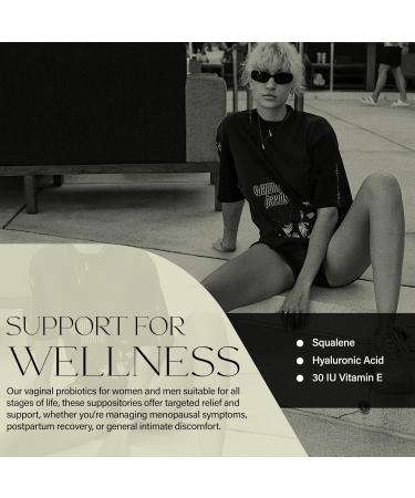 All-Natural Moisturizing Vaginal Suppositories | Rapid Relief for Dryness | Squalene Vitamin E & Coconut Oil | 8 Count - Buy Online on GoSupps.com