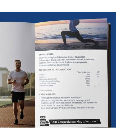 Glucosamine & Chondroitin 120 Capsules - Bone & Joint Care Supplement (1 Month Supply) - Buy Online on GoSupps.com