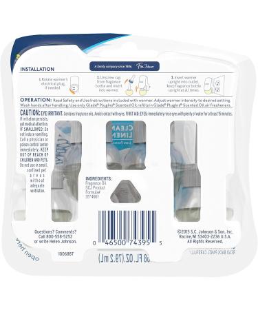 Glade Plugins Scented Oil Air Freshener Refill - Clean Linen - 4 ct (2.68 oz) - International Shipping Available - Buy Online on GoSupps.com