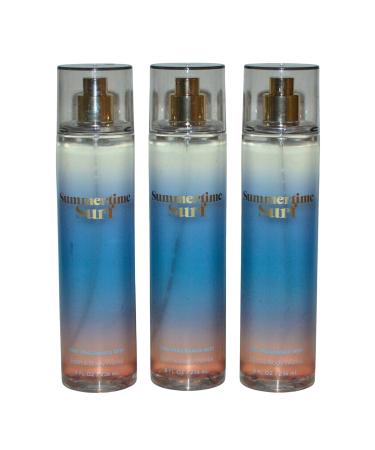 Bath & Body Works Fragrance Mist 3-Pack 8oz Each (Summertime Surf)