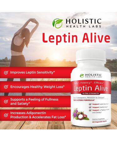 Maximum Leptin Weight Management for Women - 60 Veggie Capsules - Holistic Health Labs - MeraTrim, Carnipure, Cissus Quadrangularis - Natural Metabolism Support - Buy Online on GoSupps.com