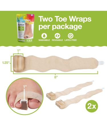 ZenToes Bunion Corrector Toe Separator Wraps - Relieve Bunions & Hammer Toes (1 Pair) - Buy Online on GoSupps.com