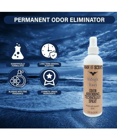 Odor Deodorizer Spray - Multi-Purpose Shoe & Equipment Odor Eliminator | 8 fl oz Midnight Waves - Ideal for Sneakers Gym Gear & Workout Mats - Buy Online on GoSupps.com