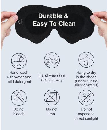 Acousdea Large No Strap Sleeping Eye Mask for Men and Women - 100% Light Block-Out, Comfortable, Soft, Side-Sleeper Friendly - Best for Traveling - Zero Pressure Eye Mask for Sleeping - 1 Count - Buy Online on GoSupps.com