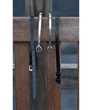 Huntley Equestrian Premium English Leather Spur Straps - 15 Black - Buy Online on GoSupps.com