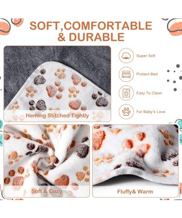 Buy NAMALU 4 Waterproof Guinea Pig Fleeced Ceiling - Absorbent Small Dog Blanket & Reusable Pipi Pads (Paw Pattern 60x40 cm) for Cozy Cages - Buy Online on GoSupps.com