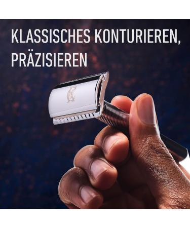 King C. Gillette Razor Set for Men | Razor + 5 Blades & Wooden Brush | Premium Shaving Experience & Perfect Gift Bundle - Buy Online on GoSupps.com