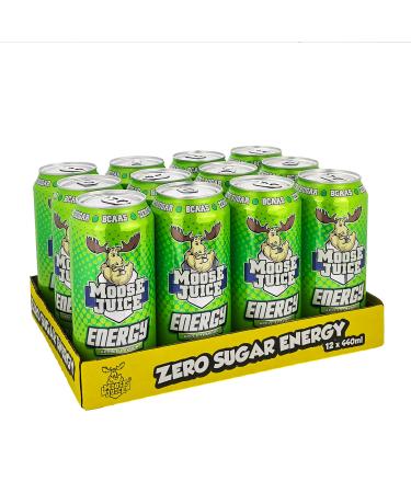 Muscle Moose Muscle Moose Juice Extreme Energy MJApple Green Apple 12-Pack of 500ml Green Oil Paint Bottles